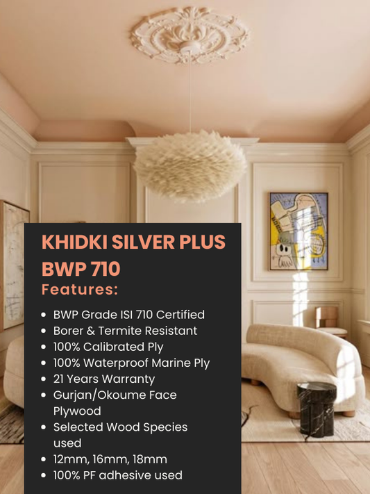 KHIDKI Silver Plus Calibrated BWP 710 Plywood