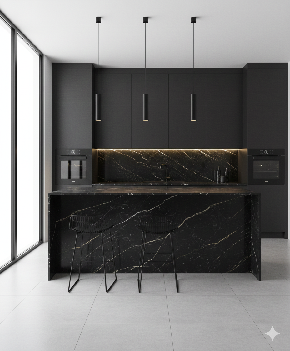Khidki Trendsetter 1mm Laminates - 30035 - Black Marble