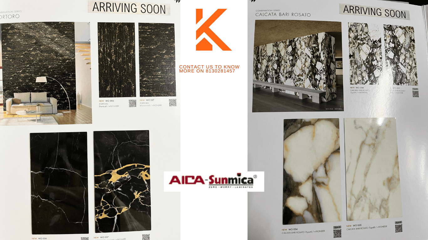 AICA Sunmica Marble Laminates in Bangalore