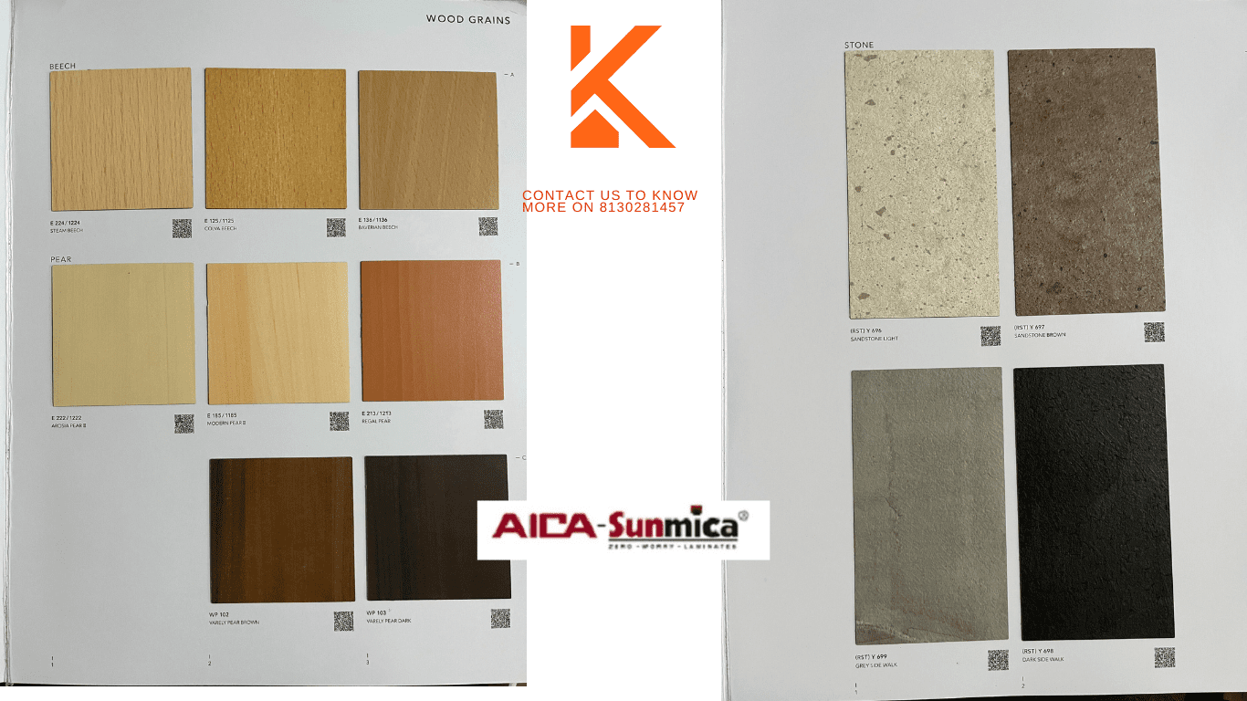 AICA Sunmica 1mm laminates  Bangalore