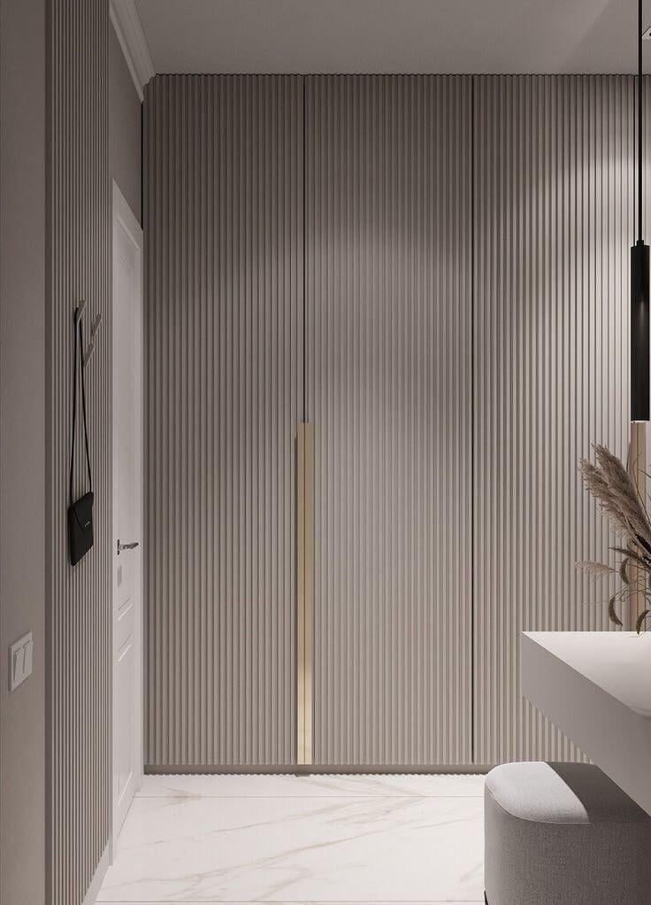 fluted laminate wardrobe