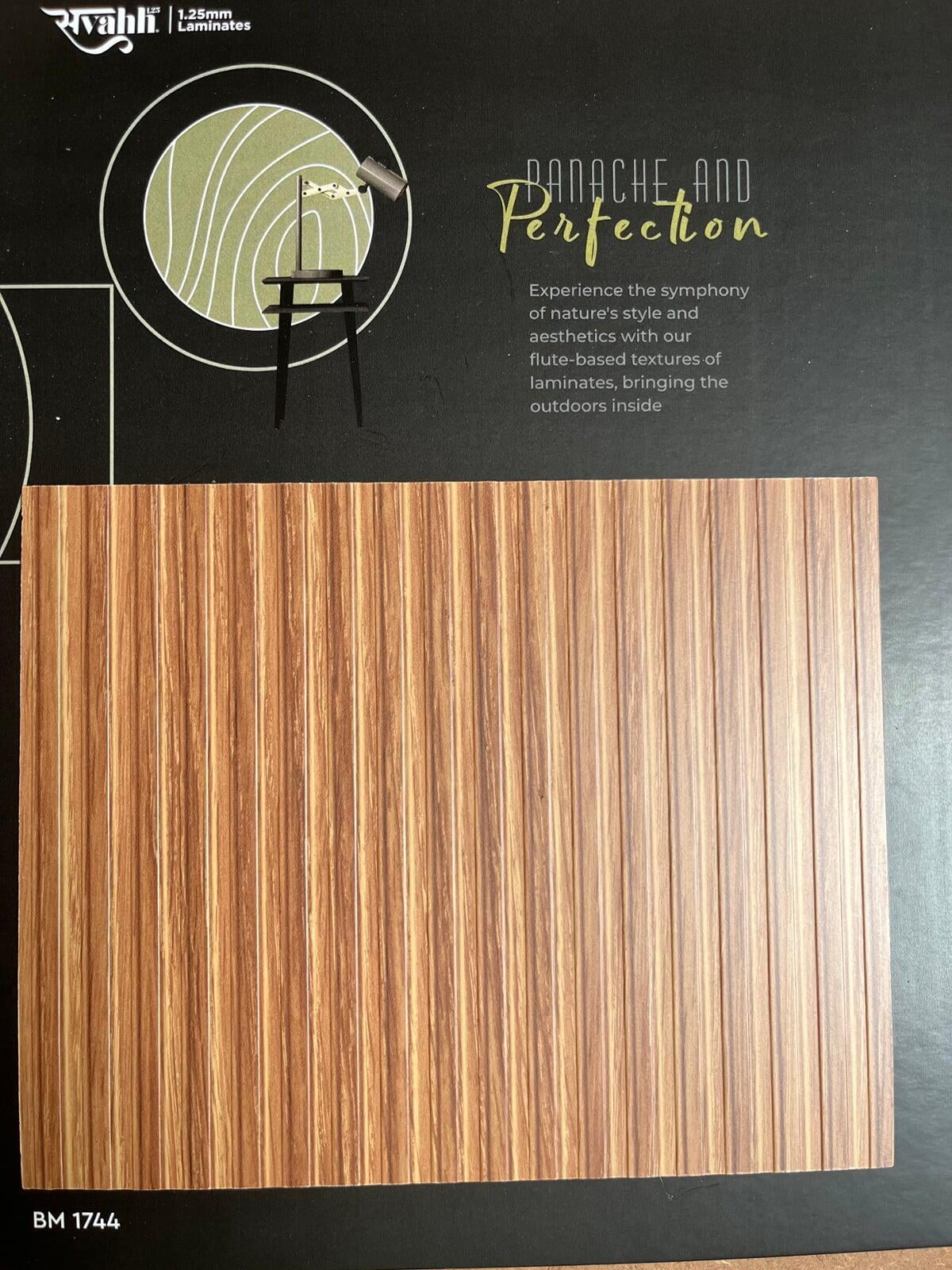 Royale Touche wooden fluted laminates