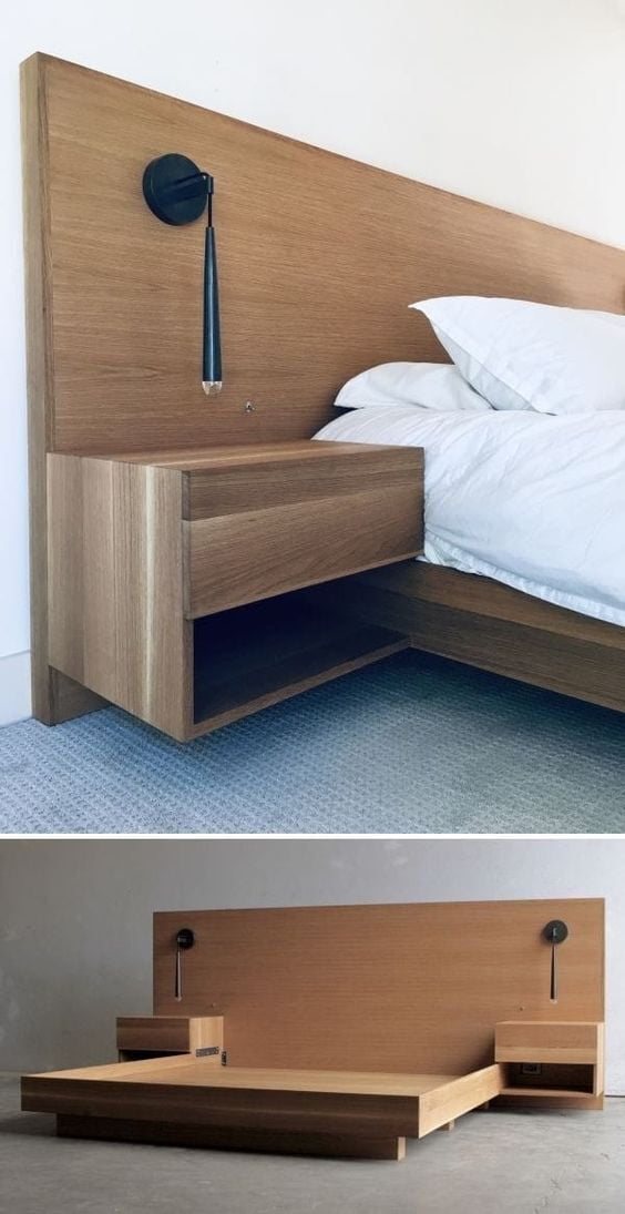 plywood wooden bed ideas