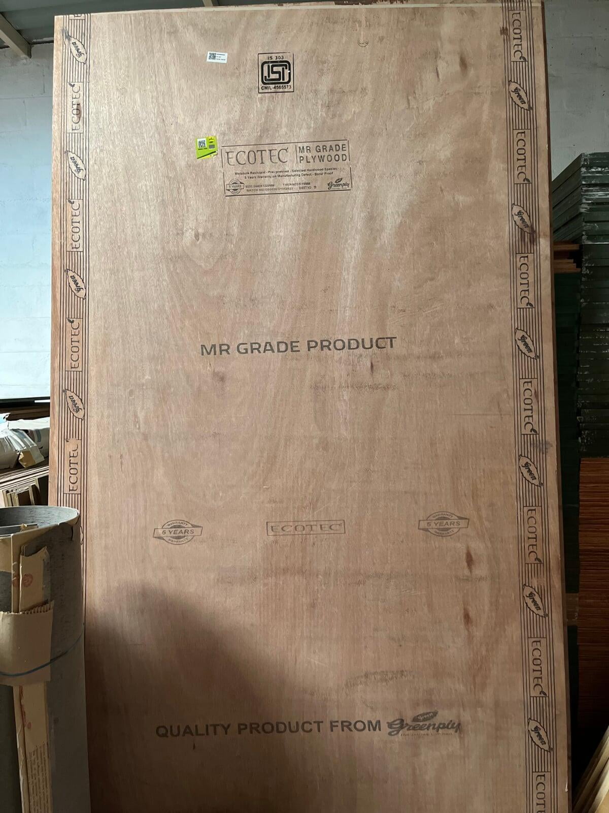 GreenPly Ecotec 18mm Plywood Price Bangalore