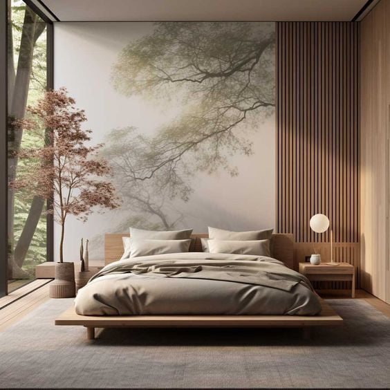 Japandi bedroom design ideas