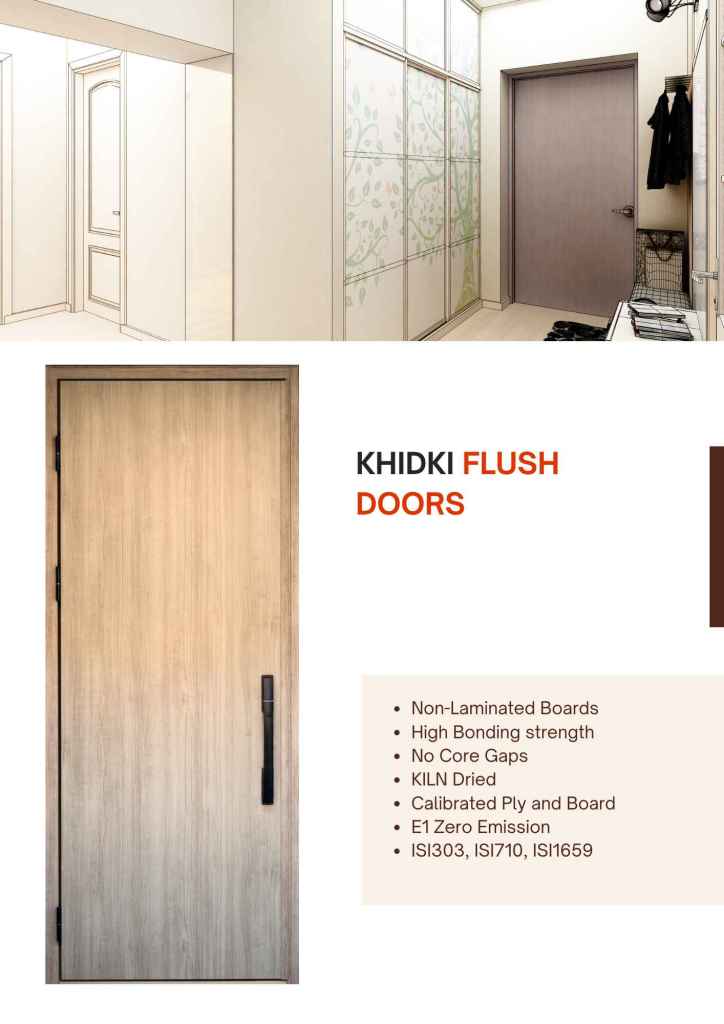 Khidki Flush Doors: Durable, Stylish, and Functional