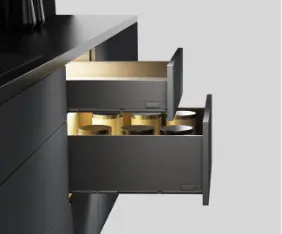 KYZEN PRO Slim Tandem, Soft Close, Anthracite