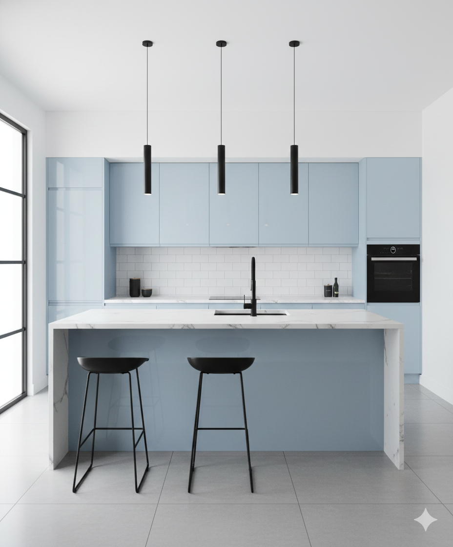 Khidki Trendsetter 1mm Laminates - 10029 - Frost Blue