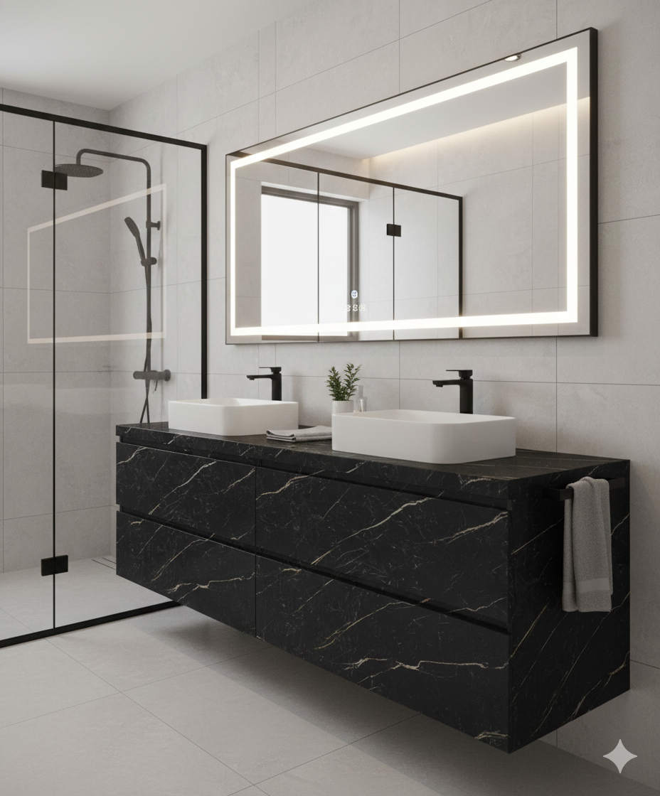 Khidki Trendsetter 1mm Laminates - 30035 - Black Marble