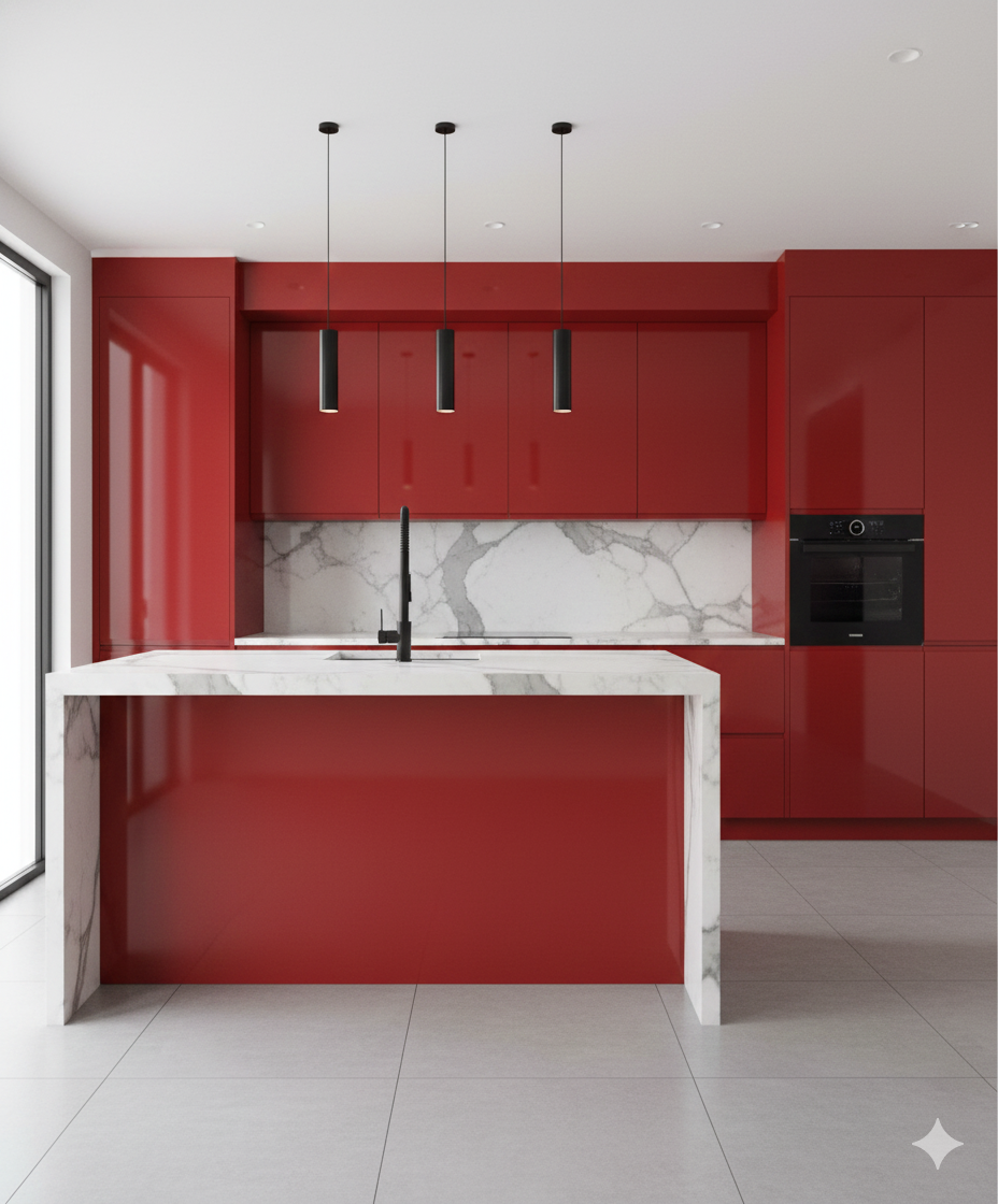 Khidki Trendsetter 1mm Laminates - 10035 - Scarlet Flame