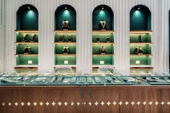 luxury jewellery showroom interior design ideas