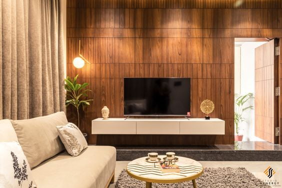 wooden living room design ideas