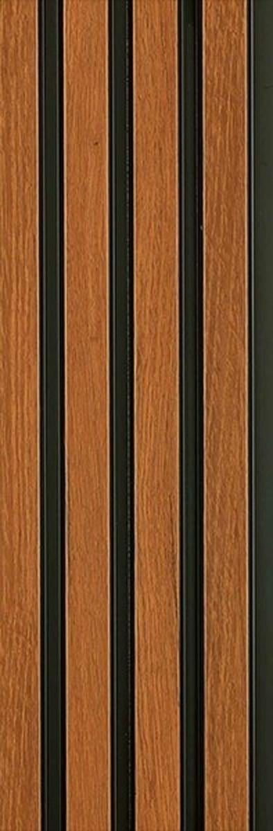 Wood Finish Brown Charcoal Louvers/Panels | 8 ft x 5 inch - 12 mm | MD-1309