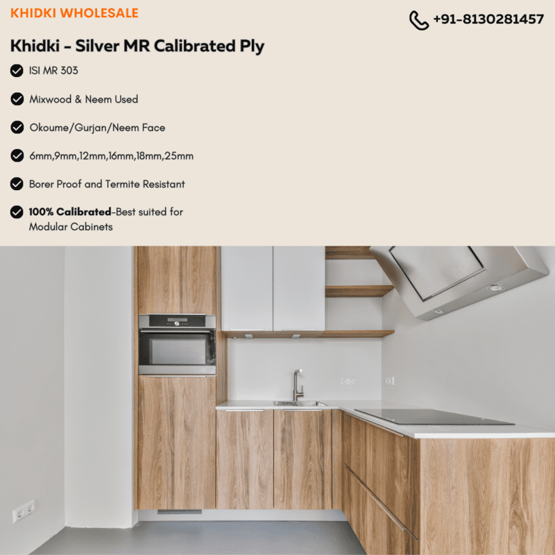 K-Ply Silver Calibrated MR 16mm 8x4 Plywood Okume/Recon/Neem Plywood