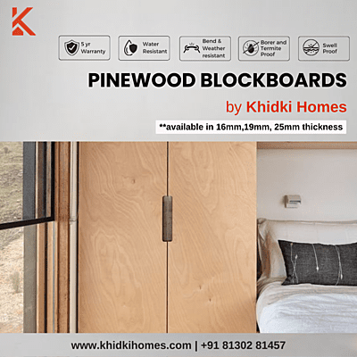 Khidki Blockboard Fresh Pine BWP 19 mm 8x4